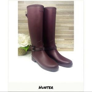 Hunter | Refined Adjustable Tall Stud Rain Boots